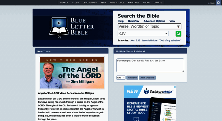 Access Blueletter.com. Bible Search And Study Tools - Blue Letter Bible