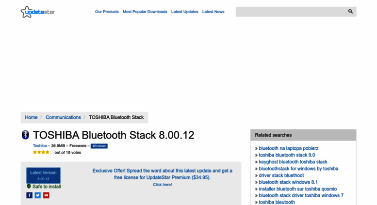 Toshiba Bluetooth Stack Mod