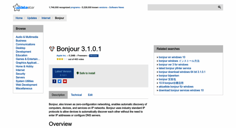 bonjour download for mac