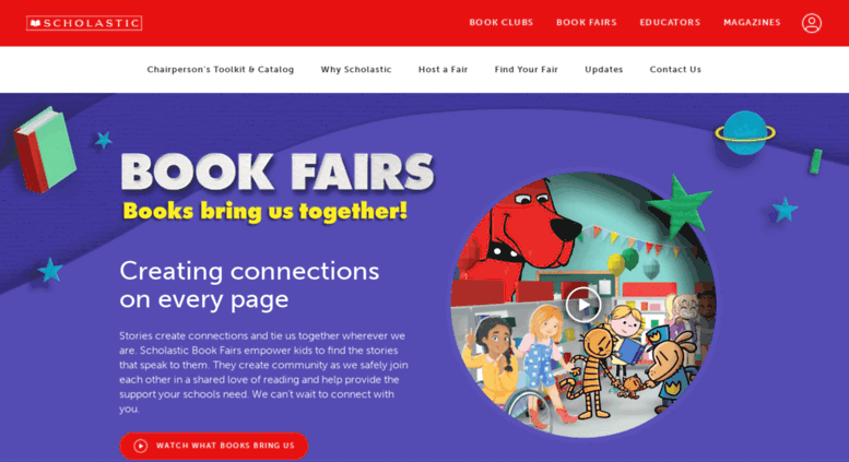 Access bookfairs.scholastic.com. Scholastic Book Fairs