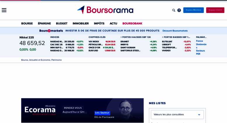 Access Boursorama Com Actualite Economique Bourse Banque En Ligne Boursorama