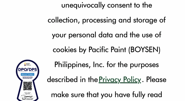 Access Boysen Ph Pacific Paint Philippines Inc Boysen Ph Screenshot