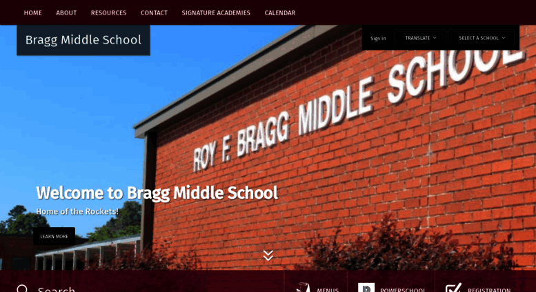 Access bragg.jefcoed.com. Bragg Middle School / Homepage