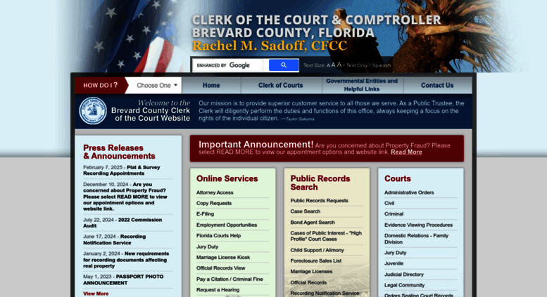 Access brevardclerk us Brevard County Florida Clerk of the Court