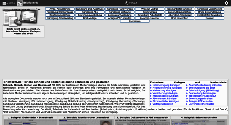 Access Briefform De Briefform De Kostenlose Musterbriefe Vorlagen Und Beispiele Briefe Online Schreiben