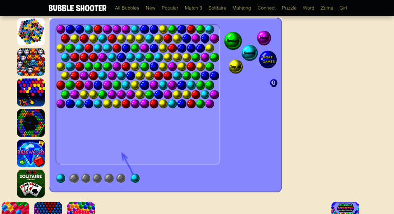 free online bubble shooter games no download