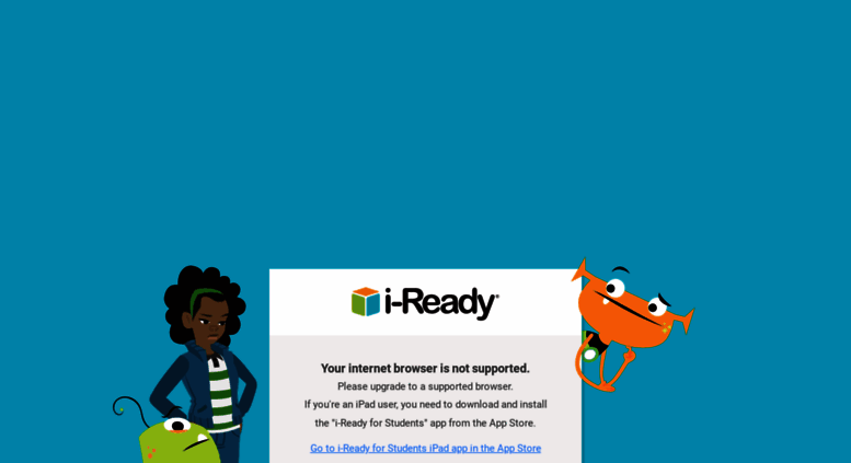 Access cainc.i-ready.com. Log in to i-Ready