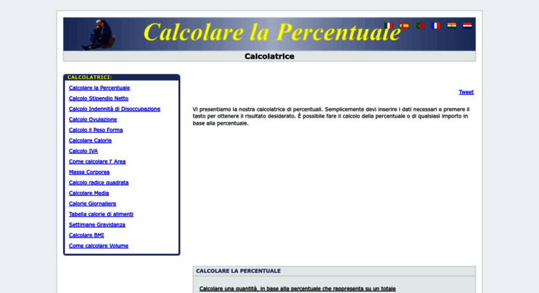 Access Calcolarelapercentuale It Calcolare La Percentuale Calcolo