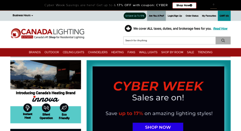 Access Canadalightingexperts No Duties Tax Or Fees On Access Canadalightingexperts No Duties Tax Or Fees On