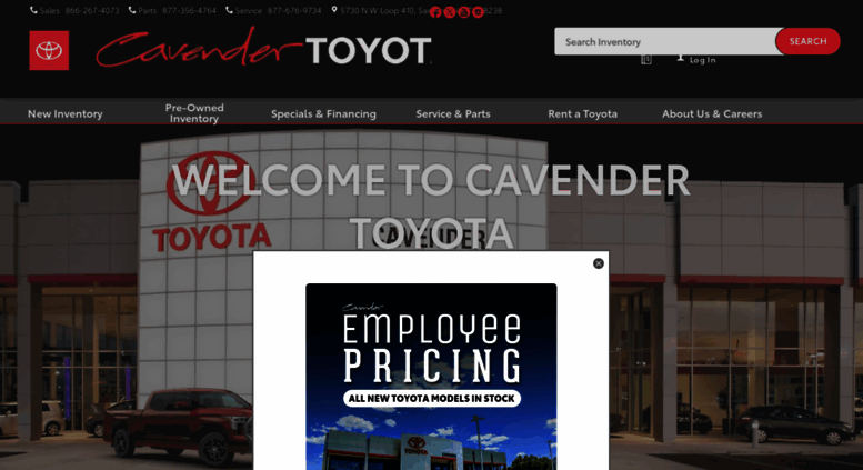 Toyota Dealership San Antonio Tx >> Access Cavendertoyota Com Cavender Toyota Toyota Dealership San Toyota Dealership San Antonio Tx >> Access Cavendertoyota Com Cavender Toyota Toyota Dealership San