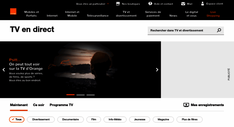 Programme Tv Ce Soir Toutes Les Chaînes Orange Access chaines-tv.orange.fr. Programme TV, ce soir, télé en direct par