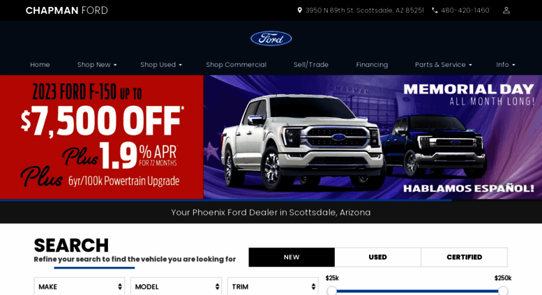 Chapman Ford Scottsdale >> Access Chapmanfordaz Com Chapman Ford Phoenix Ford Dealer Chapman Ford Scottsdale >> Access Chapmanfordaz Com Chapman Ford Phoenix Ford Dealer