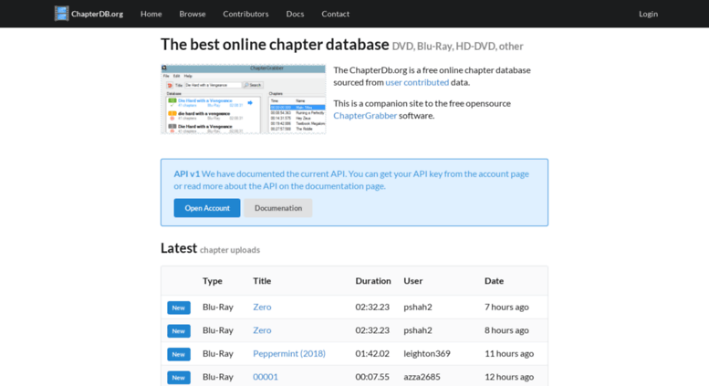 chapterdb and metaz