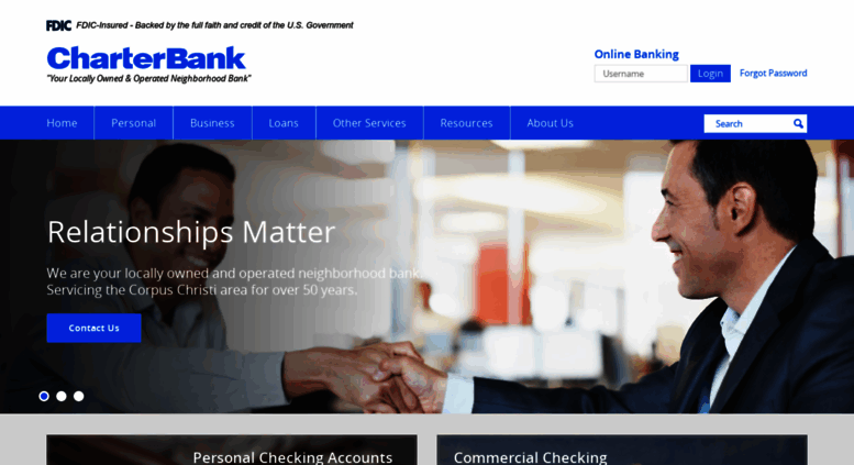 Access Charterbankcc Home Charter Bank