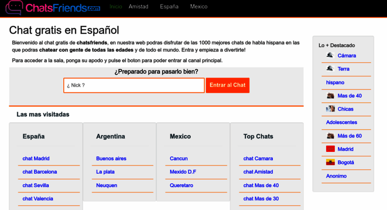 chat gratis espanol sin registrar