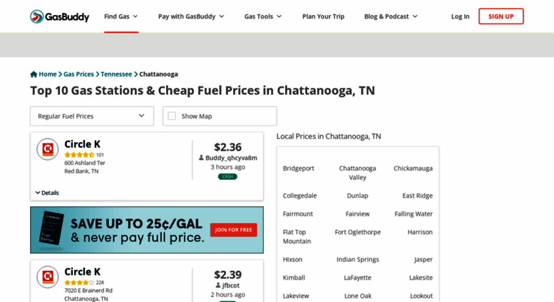 Gas Prices In Tennessee >> Access Chattanoogagasprices Com Chattanooga Gas Prices Gas Prices In Tennessee >> Access Chattanoogagasprices Com Chattanooga Gas Prices