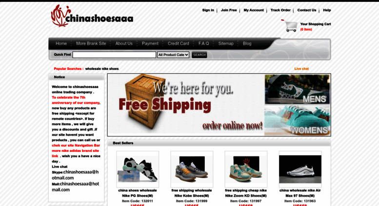china wholesale nike shoes free shipping