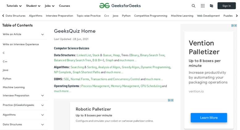 Access code.geeksforgeeks.org. IDE | GeeksforGeeks | A computer science ...