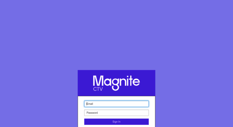 Access console.tremorhub.com. Telaria VMP Account Login