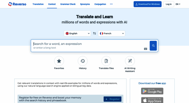 Reverso Context French