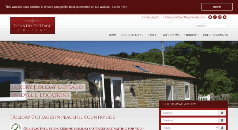 Access Countrycottageholiday Com Self Catering Cottages In North