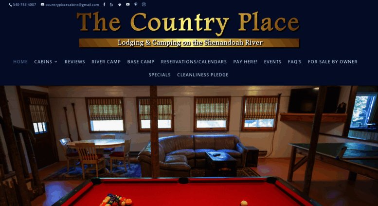 Access Countryplace Pairsite Com The Country Place Cabin Rentals