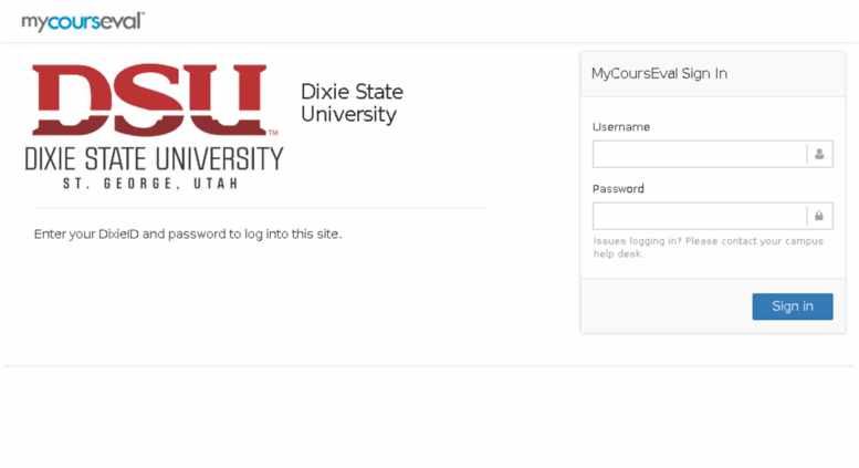 Access Courseval Dixie Edu Dixie State University Courseval Log In