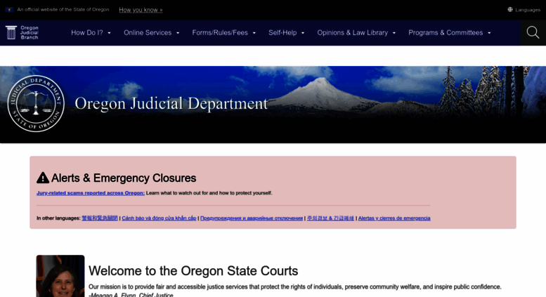 Access courts oregon gov Oregon Judicial Department : Oregon Courts