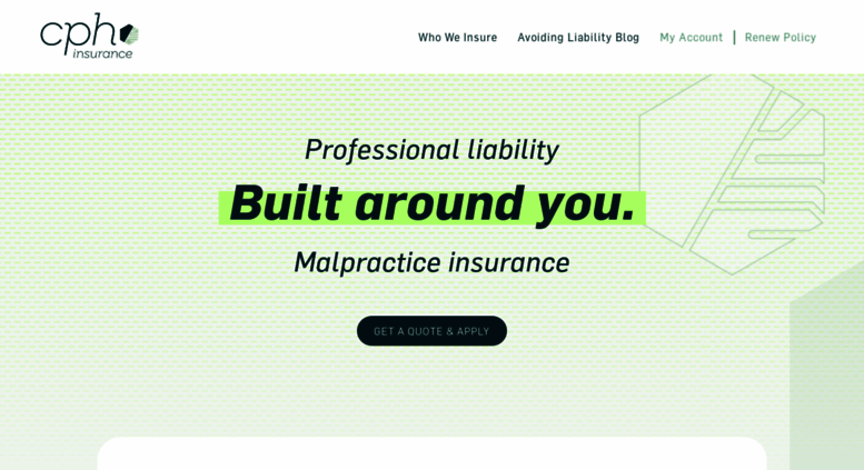 Access Cphins CPH Associates Professional Liability Insurance 