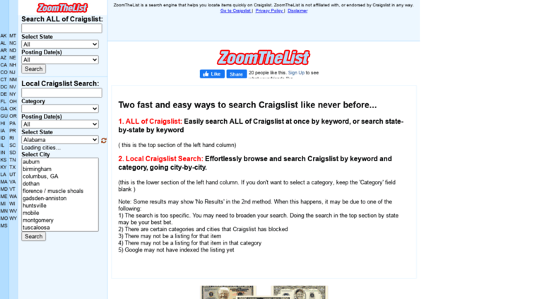 Access craigzoom.com. Craigslist Search Engine: Easily ...