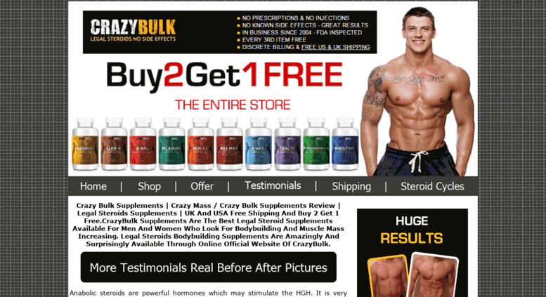 About Legal Crazy Bulk Supplements