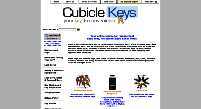 Access Cubiclekeys Com File Cabinet Keys Locks Replacement