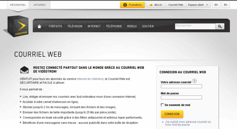 Access Cw4 Videotron Com Courriel Web Legacy