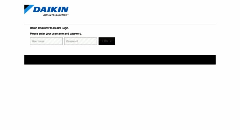 Access Dealer Daikincomfort Com Daikin Portal