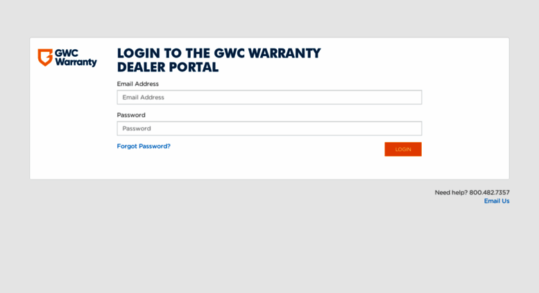 Access Dealerportal gwcwarranty GWC Warranty Dealer Portal Login