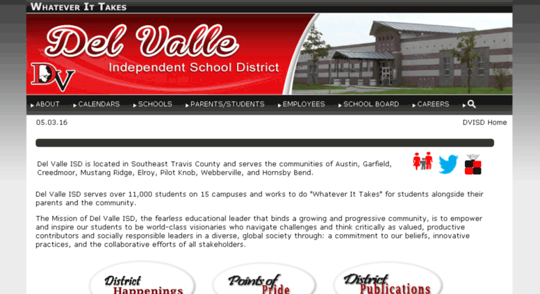 Access del-valle.k12.tx.us. Del Valle ISD - TX - DVISD Home