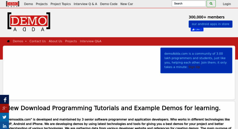 access demoadda com free download android iphone java html sample php website download