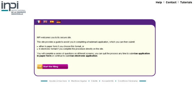 Access Depot Marque Inpi Fr Portail Ebrand