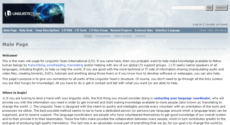 Access Dev3 Linguisticteam Org Main Page Linguistic Team