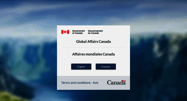 Access dfait-maeci.gc.ca. Global Affairs Canada | Affaires mondiales Canada