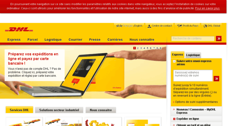 Access dhl-france.com. Logistique mondiale - Expéditions ...