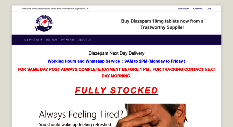 BUY DIAZEPAM ONLINE FAST DELIVERY