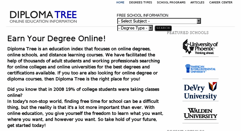 Access Diplomatree Com Online College Degree Best Online