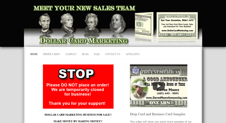 Access Dollarcardmarketingcom 1 2 5 10 20 50 And 100 Dollar