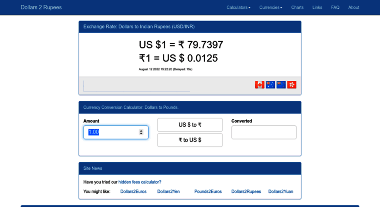 Access Dollars2rupees Com Dollars To Indian Rupees Usd Vs Inr - 
