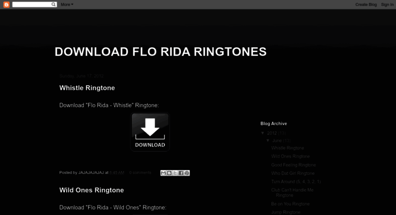 Flo rida whistle mp3 ringtone free download
