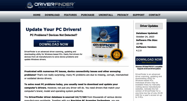 Access driverfinderpro.com. Driver Finder and Driver ...