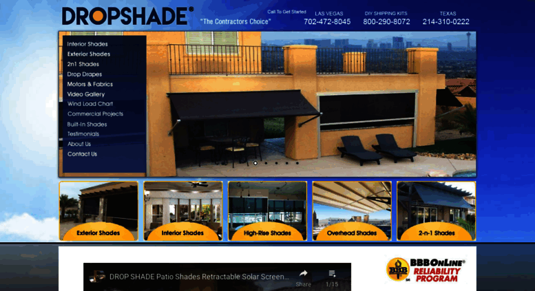 Access Dropshade Com Dropshade Patio Drop Shades Motorized