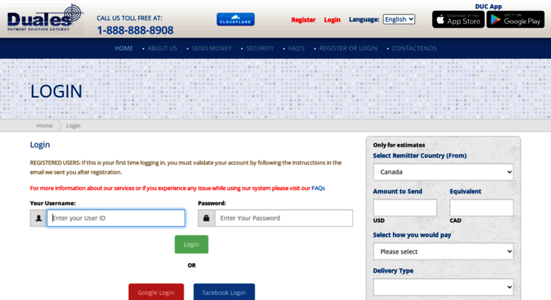 Access Duales Overseas Money Transfer With Inc Overseas Money Transfer With Duales Inc Sending To Cuba Credit Cards In