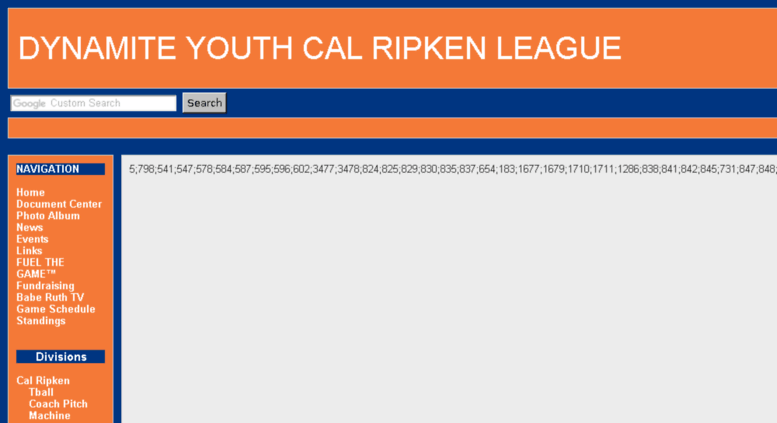 Cal Ripken League Age Chart